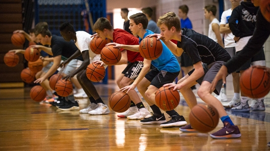 Athletes Practicing